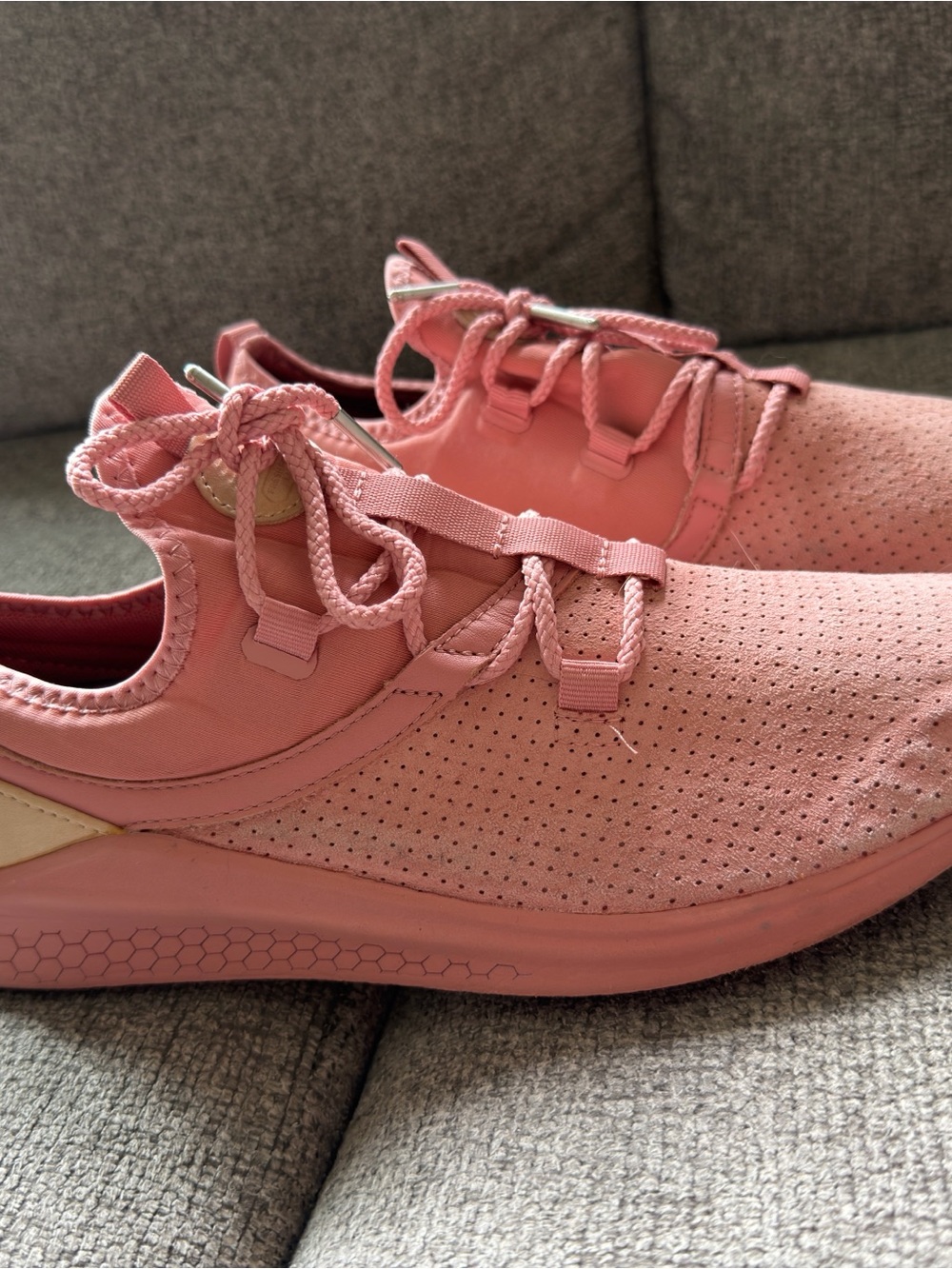 New Balance Women’s Pink Lace-Up Lightweight Sneakers